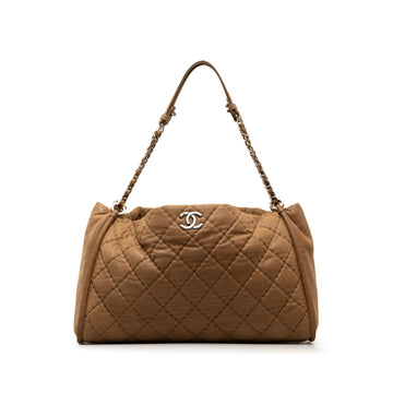 CHANEL CC Quilted Lambskin Tote Tote Bag