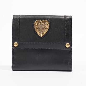 Gucci Babouska Compact Wallet Black Leather