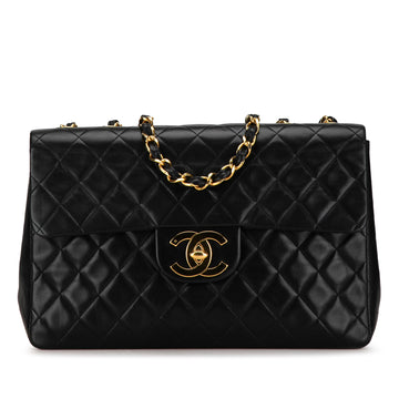 CHANEL Maxi XL Classic Lambskin Single Flap Shoulder Bag