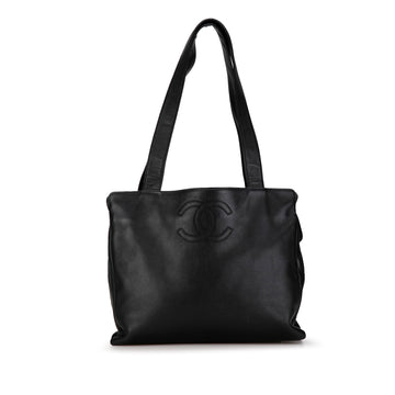 CHANEL CC Lambskin Leather Tote Bag