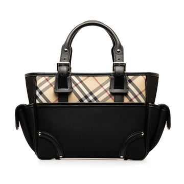 BURBERRY Nova Check Cargo Handbag