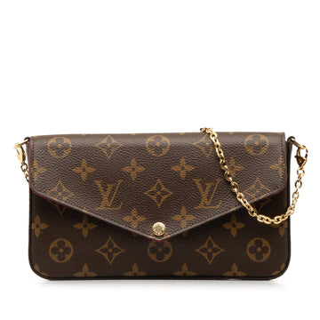 LOUIS VUITTON Monogram Pochette Felicie Crossbody Bag