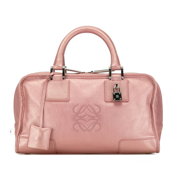 LOEWE Metallic Leather Amazona 28 Handbag