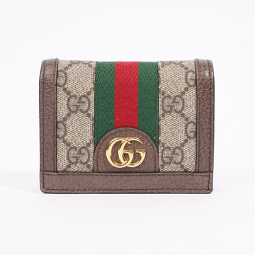 Gucci Ophidia Card Case Wallet Supreme / Green / Red