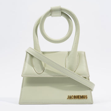 Jacquemus Womens Le Chiquito Noeud Bag Green Leather