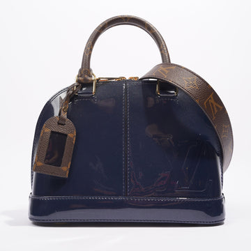 Louis Vuitton Alma Marine Bag Blue Vernis / Canvas BB