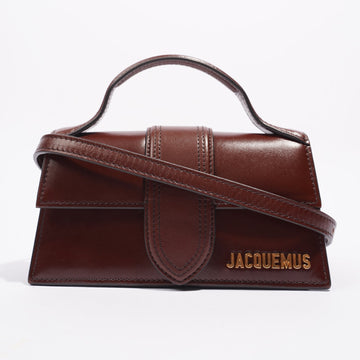 Jacquemus Womens Le Bambino Brown Leather