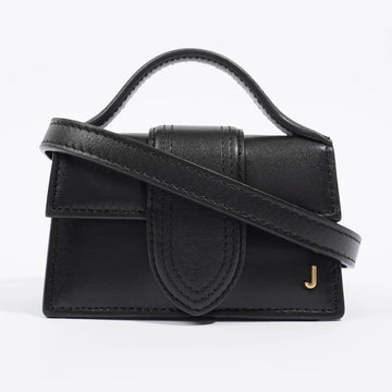 Jacquemus Womens Le Bambino Bag Black Leather Mini