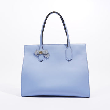 Gucci Womens Ribbon Tote Bag Blue