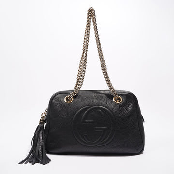 Gucci Soho Chain Bag Black Leather Medium