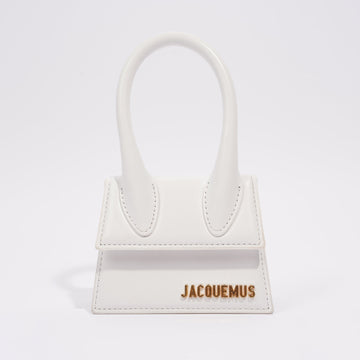 Jacquemus Womens Le Chiquito White Leather