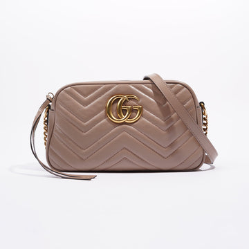 Gucci Womens Marmont Zip Nude / Gold Small