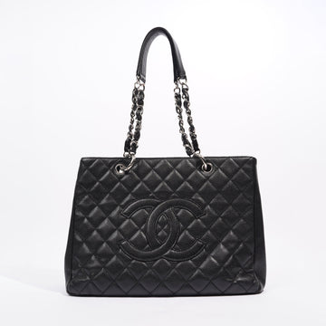 Chanel Womens Grand Shopping Tote Black