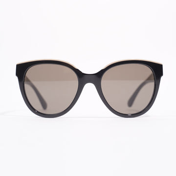 Chanel Butterfly Sunglasses Black Acetate 140