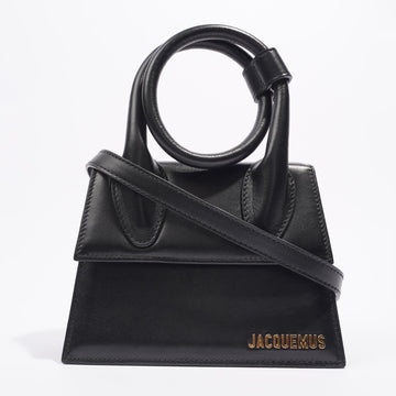 Jacquemus Womens Le Chiquito Noeud Bag Black Leather