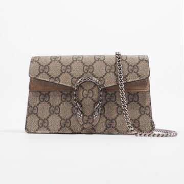 Gucci Womens Dionysus Bag Brown Canvas Super Mini