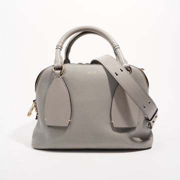 Chloe Womens Daria Shoulder Bag Stormy Grey Medium