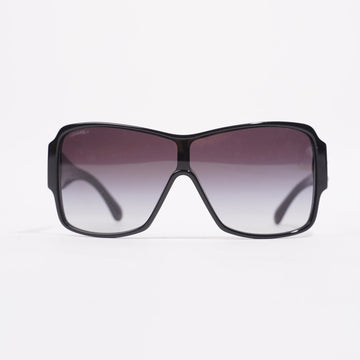 Chanel Womens Square Frame Sunglasses Black Acetate