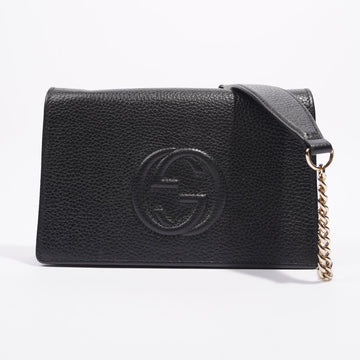 Gucci Soho Wallet on Chain Black Leather