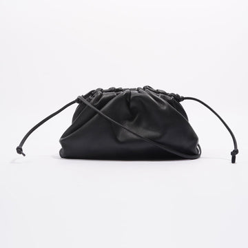 Bottega Veneta Womens Pouch Black Leather Mini