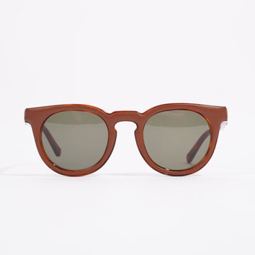Loewe Womens Round Sunglasses Brown Acetate 145