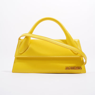 Jacquemus Womens Le Chiquito Long Tote Bag Yellow Leather