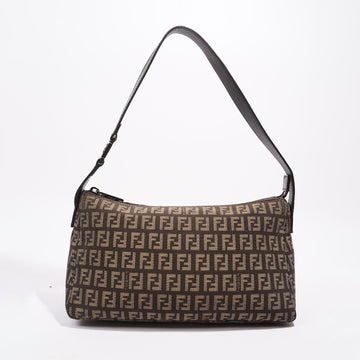 Fendi Womens Zucchino Bag Monogram Canvas