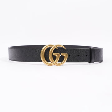 Gucci Womens Marmont GG Belt Black Leather 100 - 40