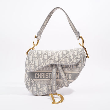 Christian Dior Womens Saddle Bag Grey