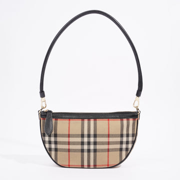 Burberry Olympia Shoulder Bag Check Canvas