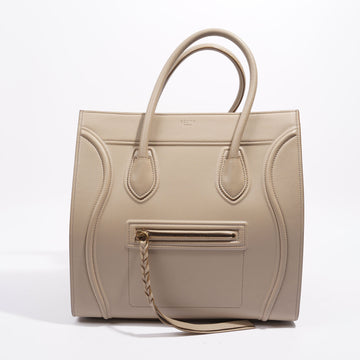 Celine Womens Luggage Phantom Bag Cream Leather