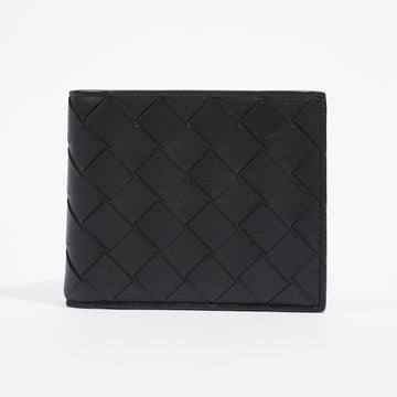 Bottega Veneta Mens Bi Fold Wallet Black