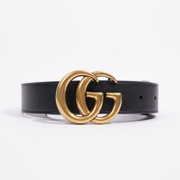 Gucci Womens Marmont Belt Black / Gold 80cm - 32