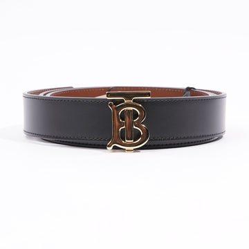 Burberry Mens Reversible Belt Black / Brown Leather M