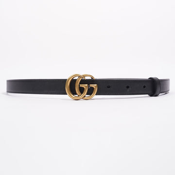 Gucci Womens Marmont Belt Black Leather 75cm - 30