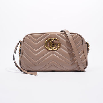 Gucci Womens Marmont Zip Nude Small