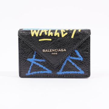 Balenciaga Womens Paper Wallet Multicoloured Leather