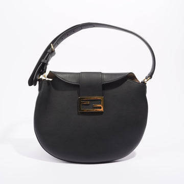 Fendi Womens Croissant Bag Black