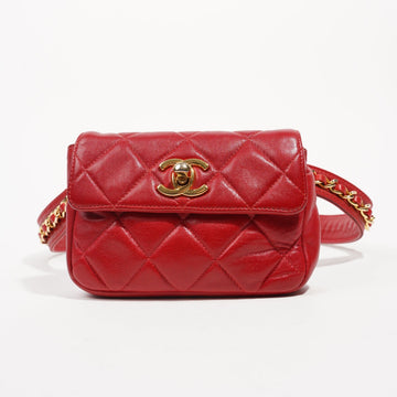 Chanel Womens Vintage CC Belt Bag Mini