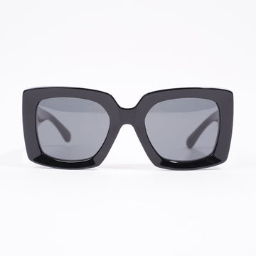 Chanel Womens Square Oversize Sunglasses Black Acetate 140
