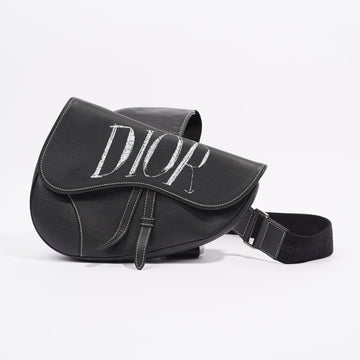 Christian Dior x Shawn Stussy Mens Saddle Bag Black / White