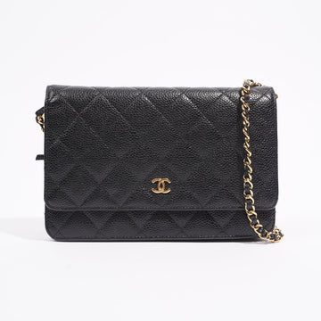 Chanel Womens Wallet On Chain Black Caviar