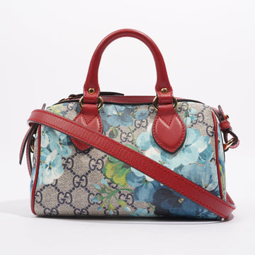 Gucci Womens GG Supreme Floral Crossbody Bag Multicoloured Canvas Mini