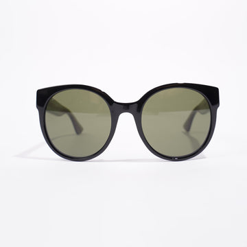 Gucci Womens GG0035S Sunglasses Black / Green / Red 140