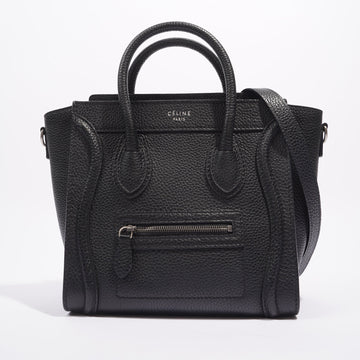 Celine Womens Luggage Bag Black Nano