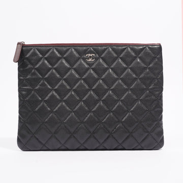 Chanel Womens Classic Pouch Black Caviar