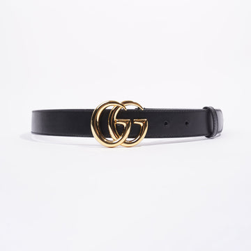 Gucci Mens Marmont Belt Black / Gold 85-34