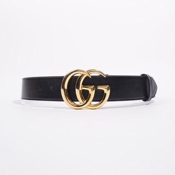 Gucci Mens Marmont Belt Black / Gold 80 cm / 32 