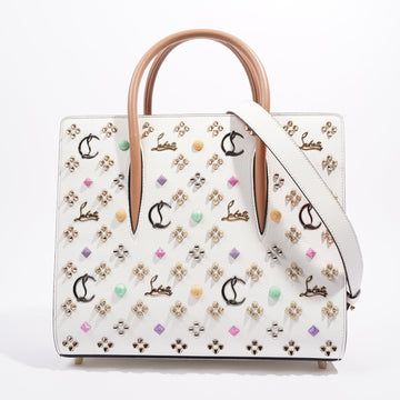 Christian Louboutin Womens Paloma Tote White / Multi