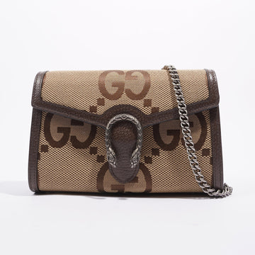 Gucci Womens Dionysus Chain Wallet Beige / Brown